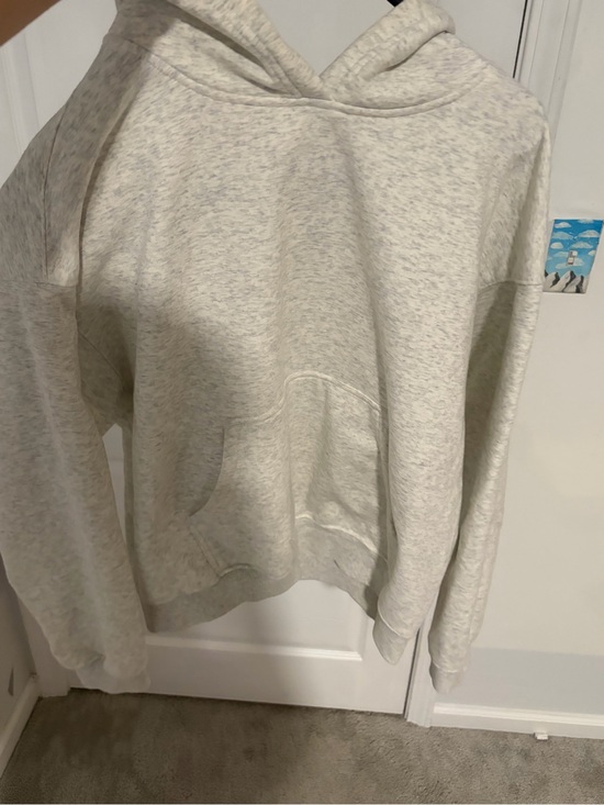 Fabletics Tops - Fabletics Light Heather Cream Hooded Sweatshirt